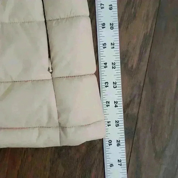 Swiss Tech Tan Hooded Fitted‎ Fall Winter Long Vest XS - Picture 7 of 11